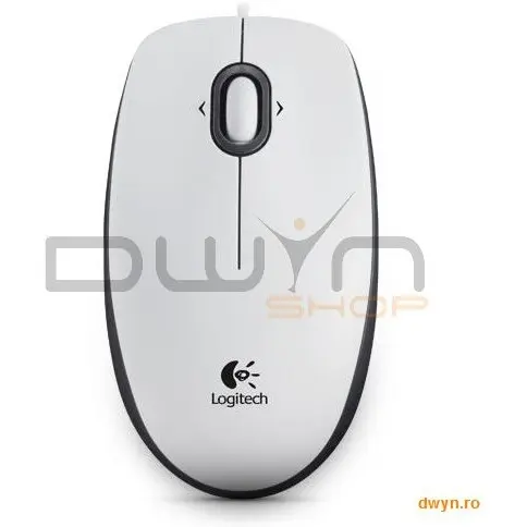 Logitech MOUSE Logitech 'B100' OEM Optical USB Mouse, White '910-003360'
