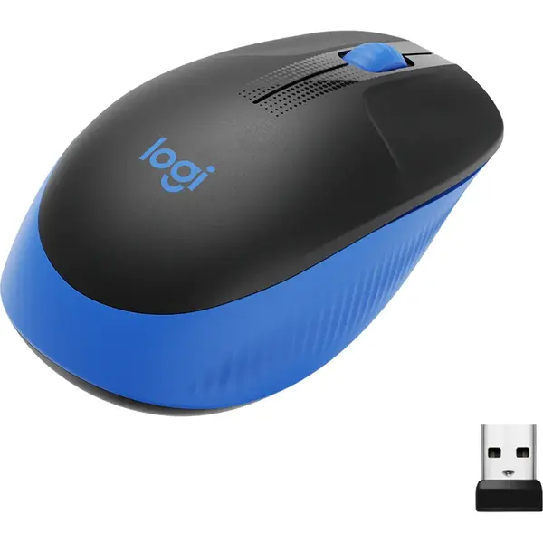 Logitech Mouse wireless Logitech M190, Albastru