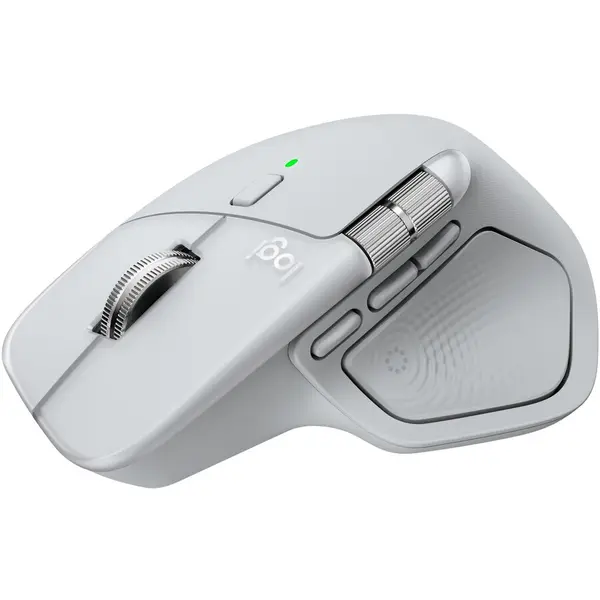 Logitech Mouse Wireless Logitech MX Master 4 for MAC, Silent, USB, BT, Alb-Argintiu