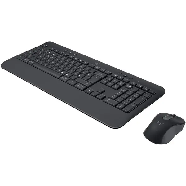 Logitech Set tastatura si mouse wireless pentru business Logitech Signature MK650 Combo for Business, Grafit