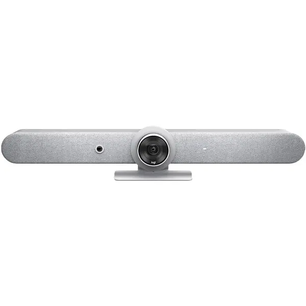 Logitech Sistem videoconferinta Logitech Rally Bar, Ultra-HD 4K, zoom optic 5x, microfoane beamforming, certificata Zoom & Microsoft Teams, Alb