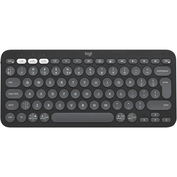 Logitech Tastatura Bluetooth Logitech Pebble Keys 2 K380s, Multi-Device, Tonal graphite