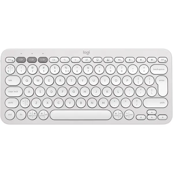 Logitech Tastatura Bluetooth Logitech Pebble Keys 2 K380s, Multi-Device, Alb