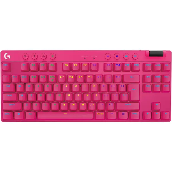 Logitech Tastatura Gaming Logitech G PRO X TKL Lightspeed, Magenta