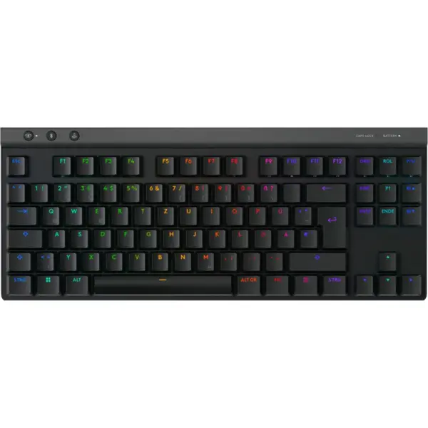 Logitech Tastatura Logitech G515 TKL, Mecanica, pt. Gaming, Ultraslin, Lightspeed, Wireless+Bluetooth, Negru 920-012538