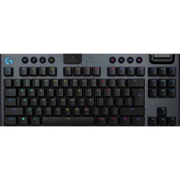 Logitech Tastatura LOGITECH G915 X LIGHTSPEED, Wireless 2.4GHz + Bluetooth, Gaming, Negru, Aspect SUA, EMEA28i-935, 920-012676