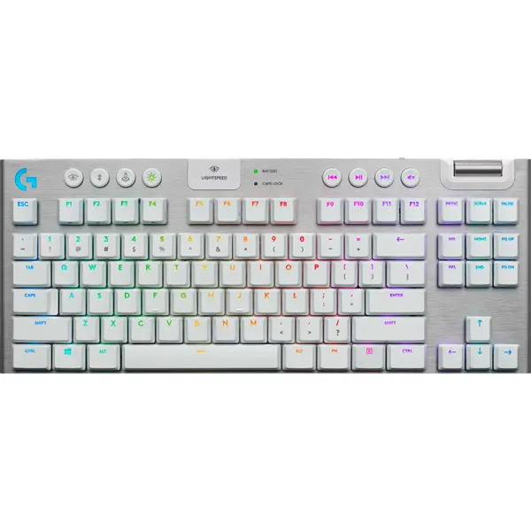 Logitech Tastatura LOGITECH G915 X LIGHTSPEED, Wireless 2.4GHz + Bluetooth, Gaming, Alb, Aspect SUA, EMEA28i-935, 920-012690
