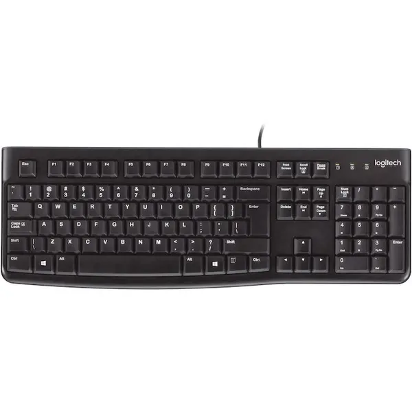 Logitech Tastatura Logitech K120 Business, USB, neagra, Nordic