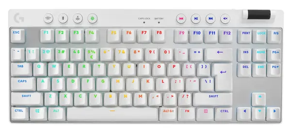 Logitech Tastatură mecanică - G Pro X TKL, fără fir, GX, alb