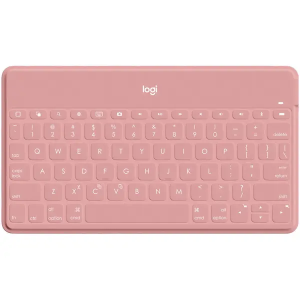Logitech Tastatura wireless Logitech 920-010059 pentru iPhone, iPad si Apple TV, US layout, Roz