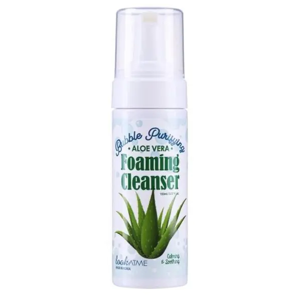 LOOKATME Bubble Purifying Foaming Cleanser Aloe Vera Spuma de curățare a feței cu aloe Volum 150 ml