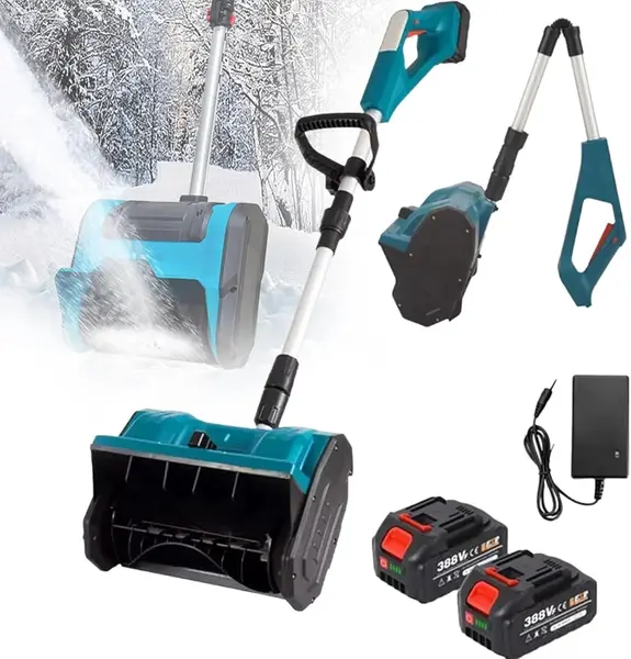 Lopata electrica pentru zapada cu 2 baterii reincarcabile si lame spiralate 3000 rpm