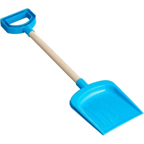 Lopata mare 52 cm, cu coada din lemn, pentru joaca in nisip, culori asortate