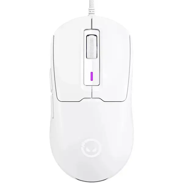 LORGAR Mouse Gaming Lorgar MSA10, 12000 dpi, cu fir, 6 butoane, interfata USB, Alb