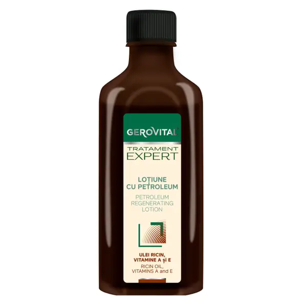 Lotiune cu petroleum Tratament Expert, Gerovital, Farmec | 100 ml