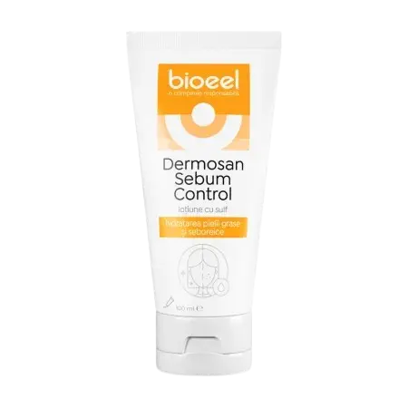 Lotiune cu sulf Dermosan Sebum Control, 100ml, Bioeel