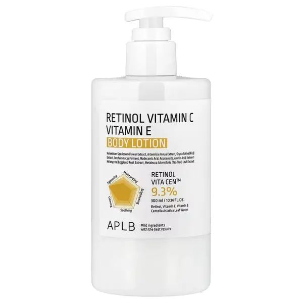 Lotiune de corp cu Retinol si Vitamina C & E, 300ml, ALPB