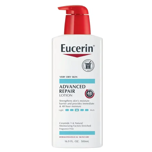 Lotiune de Corp, Eucerin, Advanced Repair, Hidratare 48h, pentru Piele foarte Uscata, cu Ceramide, 500ml