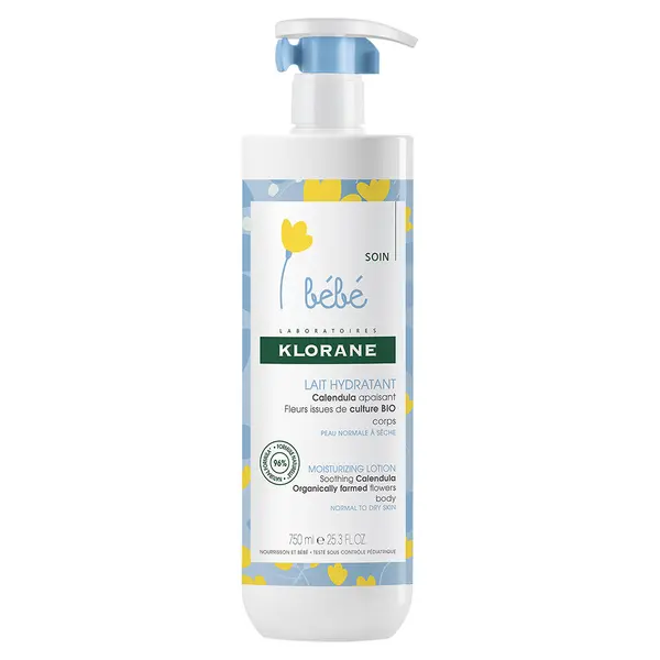 Lotiune hidratantă pentru corp, 750 ml, Klorane Bebe