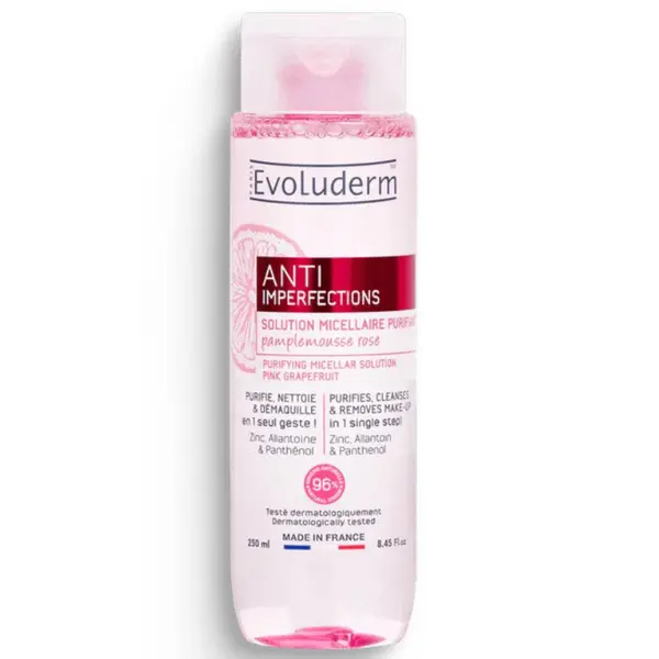 Lotiune micelara purifianta anti-imperfectiuni, 250ml, Evoluderm