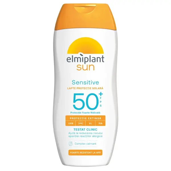 Lotiune Protectie Solara Elmiplant Sun Sensitive SPF 50, 200 ml