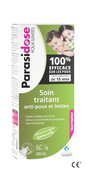 Lotiune tratament pentru paduchi si lindini, 200ml + Casca, Parasidose Express