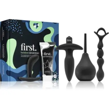 LoveBoxxx First Backdoor (S)Experience Starter set de jucării sexuale Black