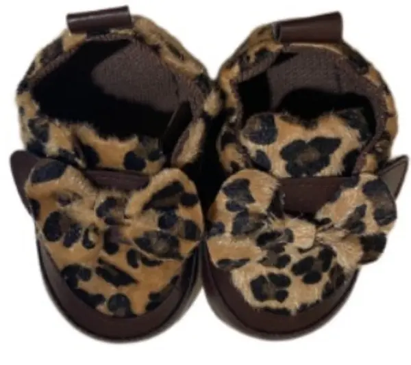 LoveMAXX Bebe agrafe - Leopard, mărimea 19, maro deschis