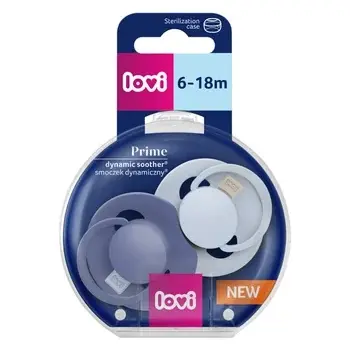 Lovi Set 2 Suzete Dynamic Prime Baby Blue/Blue 6–18 luni