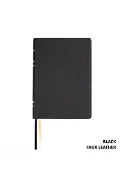 Lsb Giant Print Reference Edition, Paste-Down Black Faux Leather - Steadfast Bibles