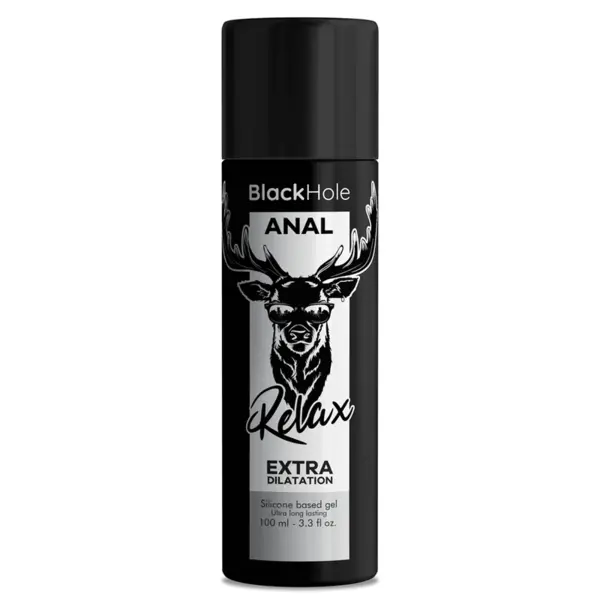 Lubrifiant anal Black Hole – Silicone Base, pentru dilatare intensă și relaxare anală (fisting), 100 ml