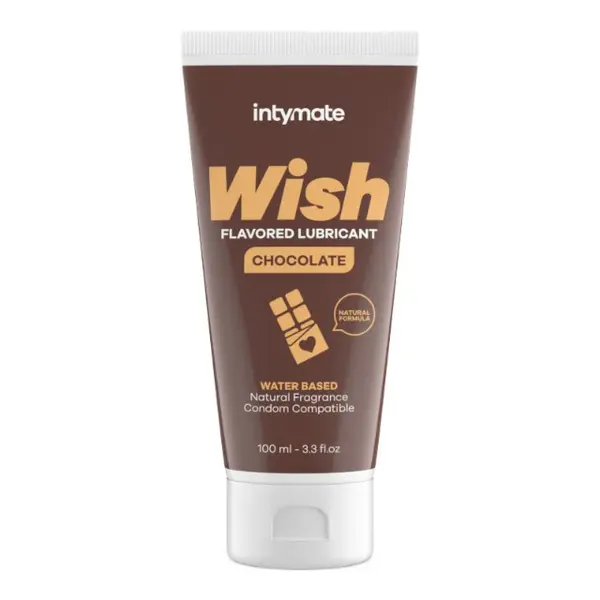 Lubrifiant cu aromă INTYMATE Wish Chocolate, formulă naturală pe bază de apă, aromă de ciocolată, 100 ml