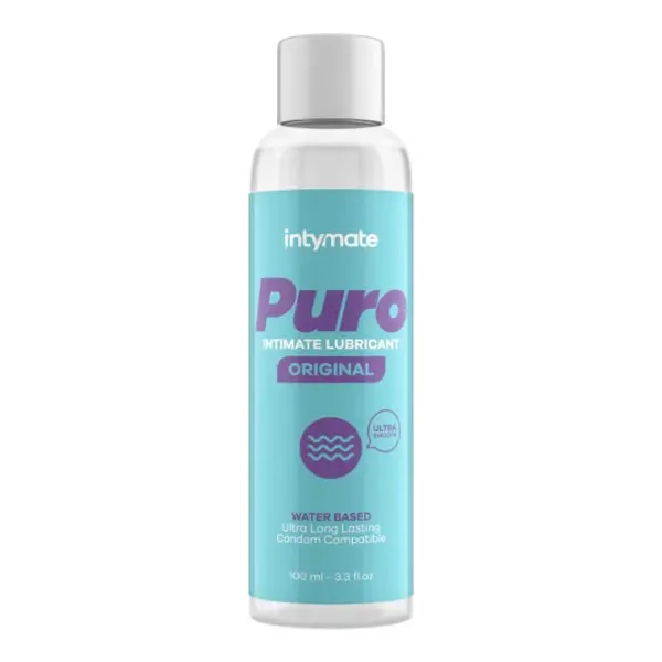 Lubrifiant INTYMATE Puro Original, pe bază de apă, efect de lungă durată, potrivit și pentru lubrifiere anală, 100 ml