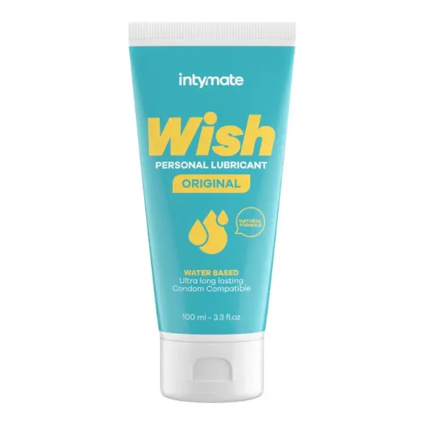 Lubrifiant INTYMATE Wish Original, pe bază de apă, cu efect de lungă durată, potrivit pentru toate tipurile de piele, 100 ml