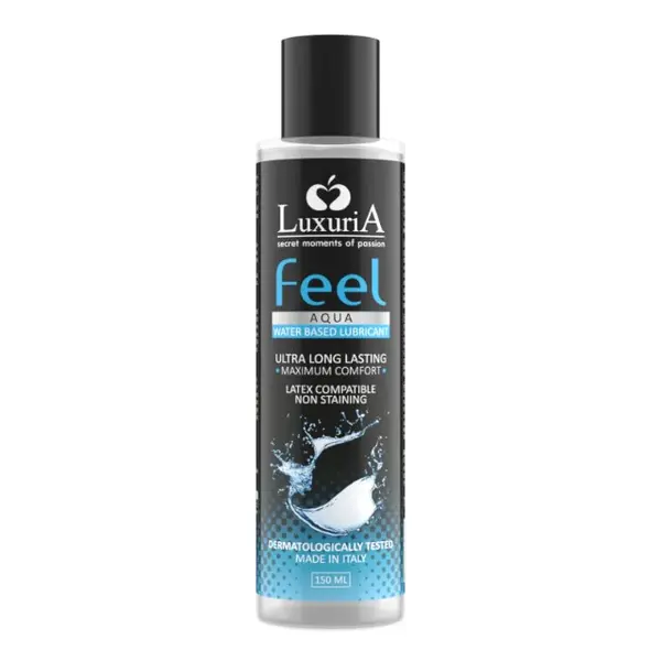 Lubrifiant LUXURIA Feel Aqua, pe bază de apă, cu efect de lungă durată, testat dermatologic, 150 ml