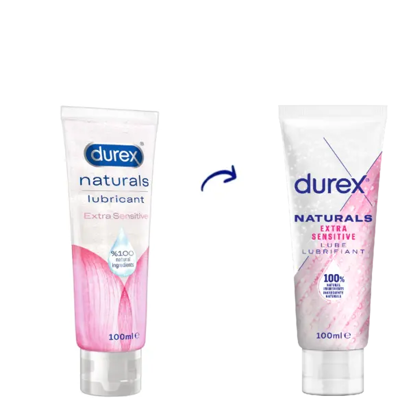 Lubrifiant Naturals Extra Sensitive, 100ml, Durex
