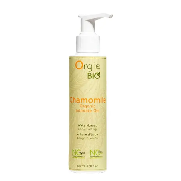 Lubrifiant ORGIE BIO Chamomile - Organic Intimate Gel, pe bază de apă, formulă naturală cu mușețel, 100 ml