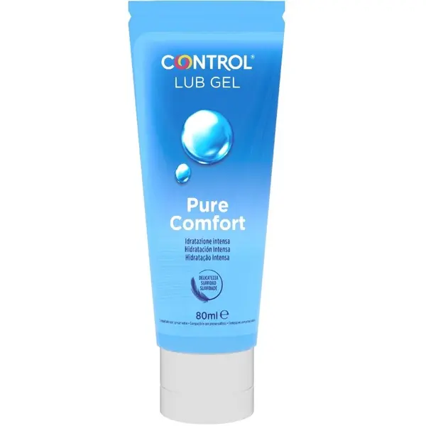 Lubrifiant pe bază de apă CONTROL – Pure Comfort, textură ușoară și extra-moale, 80 ml