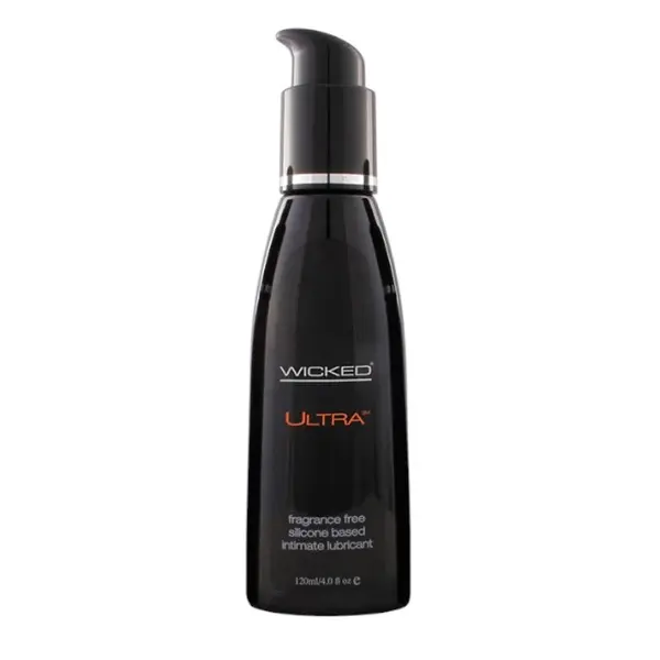Lubrifiant pe bază de silicon WICKED Ultra, formulă premium cu efect de durată, fără parfum, fără parabeni, 120 ml