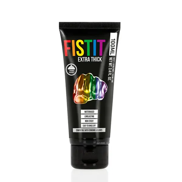 Lubrifiant premium FISTIT - Extra Thick Rainbow, pe baza de apa, nelipicios, 100 ml