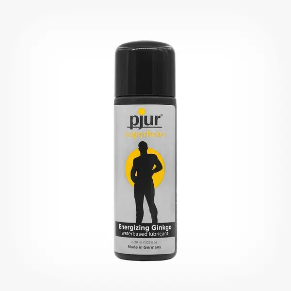 Lubrifiant premium stimulare Pjur SuperHero Ginkgo, pentru barbati, 30 ml