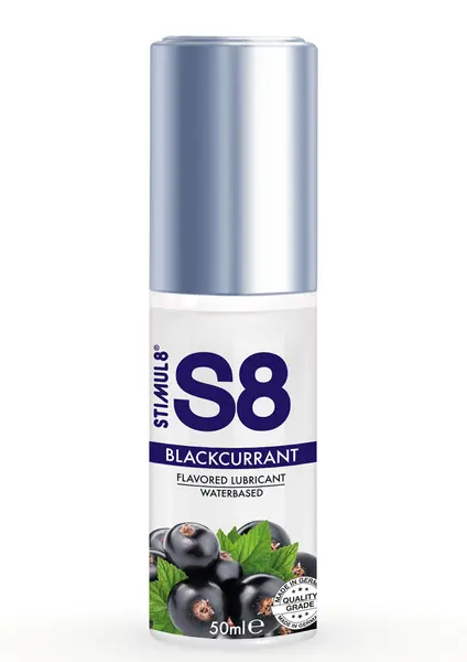 Lubrifiant S8 - Blackcurrant, pe baza de apa, cu aroma de coacaze negre, 50 ml