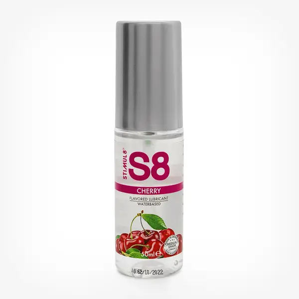 Lubrifiant S8 Lube Cherry, cu aroma de cirese, pe baza de apa, 50 ml