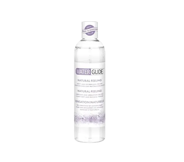 Lubrifiant WATERGLIDE Natural Feeling, pe bază de apă, testat dermatologic, compatibil cu prezervative și jucării erotice, 300 ml