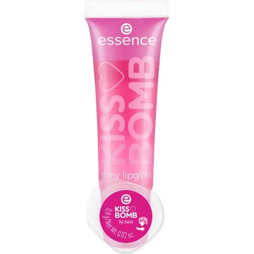 Luciu de buze & balsam 2 in 1 Kiss Bomb Shiny Set Nr. 01 Strawberry Pie, 10.8ml, Essence