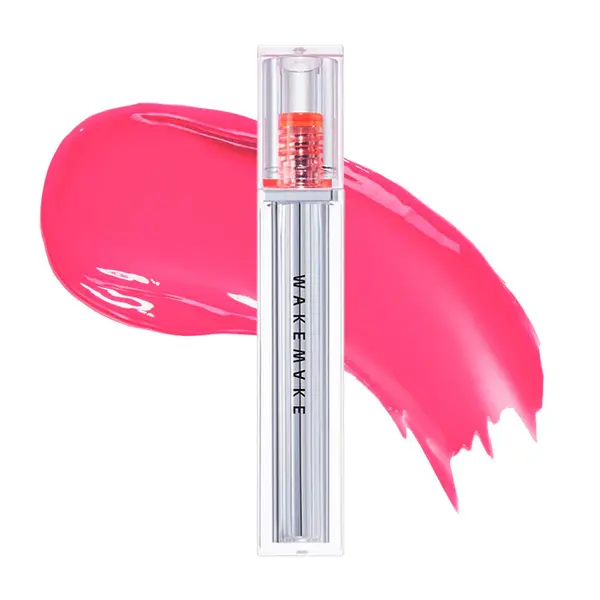 Luciu de buze cu strălucire naturală și hidratare intensă, Dewy Gel Glow, WAKEMAKE - #06 Peony Fizz
