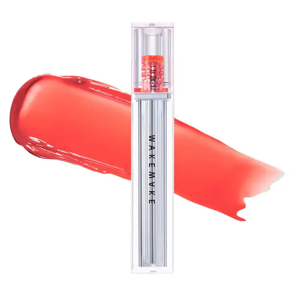 Luciu de buze cu strălucire naturală și hidratare intensă, Dewy Gel Glow, WAKEMAKE - #03 Chili Up