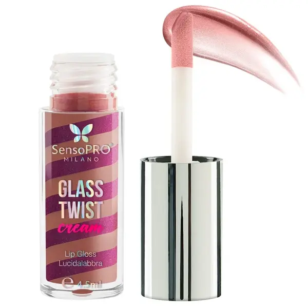 Luciu de buze Glass Twist Cream SensoPRO Milano, Dusty Rose