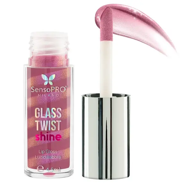 Luciu de buze Glass Twist Shine SensoPRO Milano, Rosy Spin
