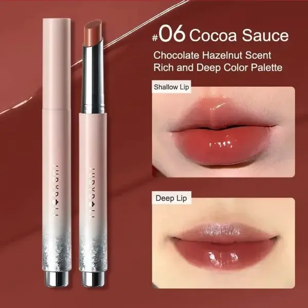 Luciu de buze hidratant si efect de glow Hearty, Judydoll, 2g - #06 Cocoa Sauce